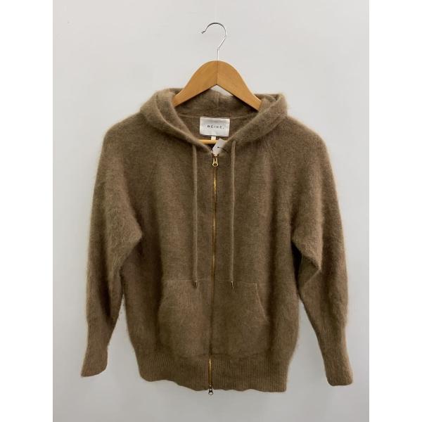 beige，◆ジップパーカー/4/ウール/BRW