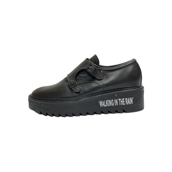 KIDS LOVE GAITE◆シューズ/--/BLK/RUBBER W MONK SHOES/WA...