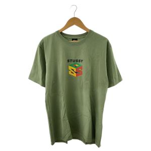 STUSSY◆Tシャツ/M/コットン/GRN/S64 PIGMENT DYED Tee//