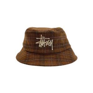 STUSSY◆バケットハット/S/ポリエステル/BRW/メンズ｜ssol-shopping