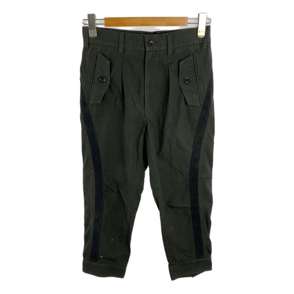 Ground Y◆19AW/裾ジップパンツ/1/コットン/KHK/GC-P02-002//