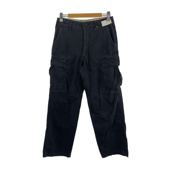 BLUE WAY◆カーゴパンツ/30/コットン/GRY/無地
