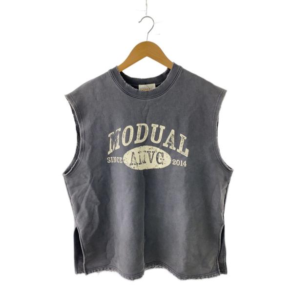 AMERI◆ノースリーブカットソー/FREE/コットン/GRY/02410480020