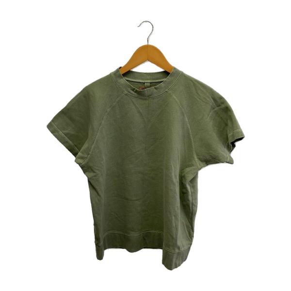 Nigel Cabourn◆LYBRO/半袖スウェットTシャツ/46/コットン/GRN/無地/803...