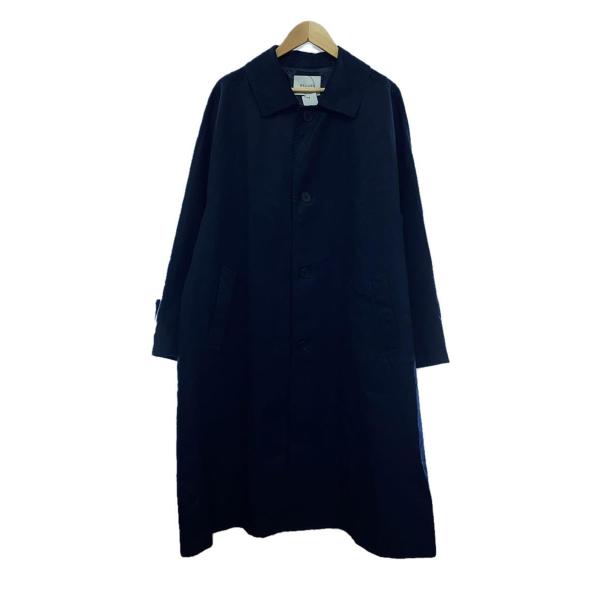 WELLDER◆Dolman Sleeve Balmachan Coat/3/コットン/ラミー/ネイ...