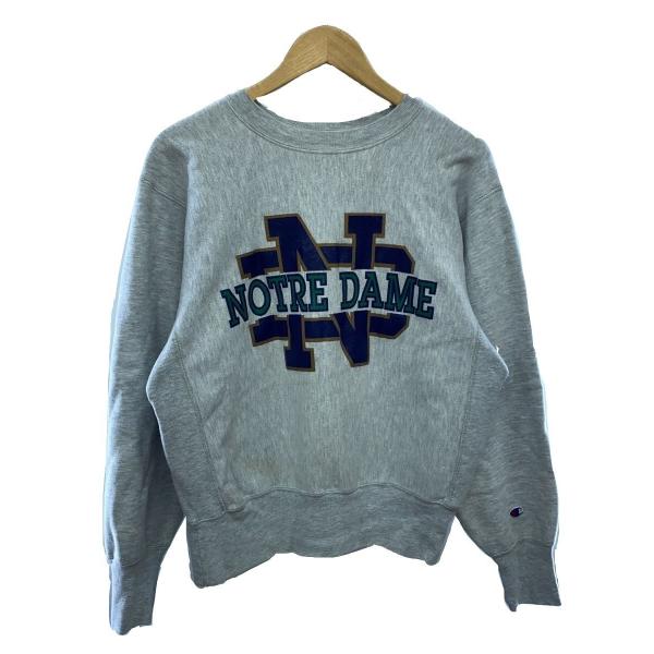 Champion◆90s/MADE IN USA/RW/NOTRE DAME/カレッジロゴ/クルーネ...