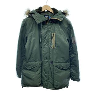 STUSSY◆×Schott/OLD STUSSY/N-3B/フライトジャケット/M/ナイロン/カーキ/3112036//