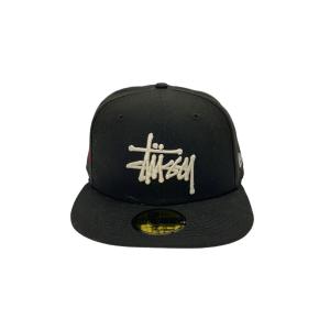 NEW ERA◆×Stussy/59FIFTY/7 3/8/ブラック/メンズ