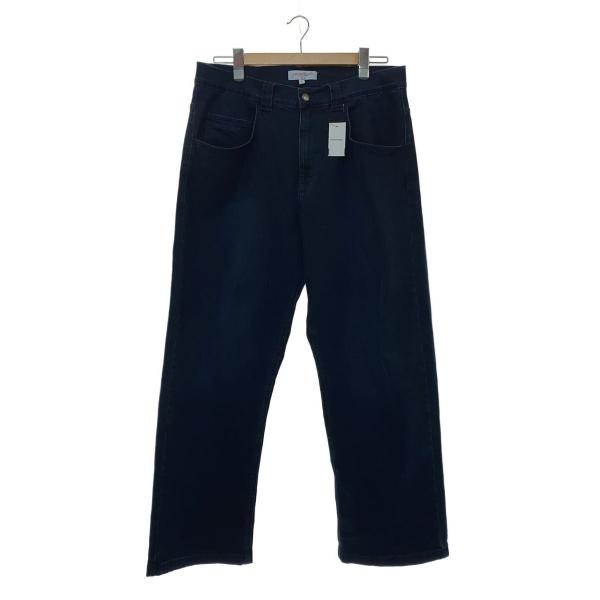 YARDSALE◆lvory slub jeans/L/コットン/NVY
