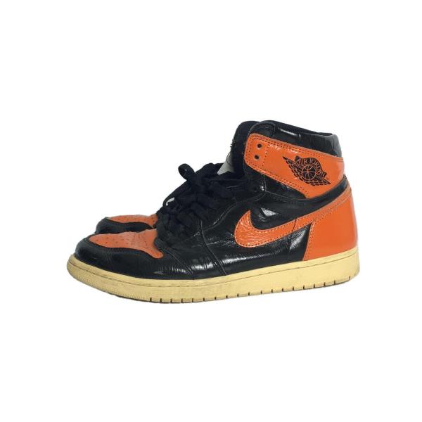 NIKE◆AIR JORDAN 1 RETRO HIGH OG/ブラック/555088-028/27...