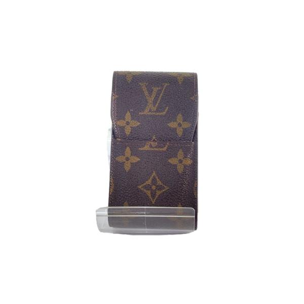 LOUIS VUITTON◆エテュイ・シガレット_モノグラム・キャンバス_BRW/PVC/BRW/メ...