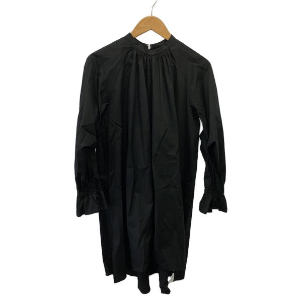 AMERI◆長袖ワンピース/FREE/コットン/BLK/01020420332