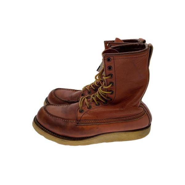 RED WING◆レースアップブーツ/US8.5/ブラウン/レザー/アイリッシュセッター/犬タグ/ソ...