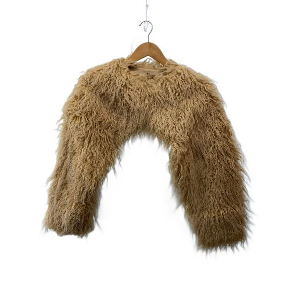 AMERI◆ジャケット/FREE/ポリエステル/BEG/無地/02221530840