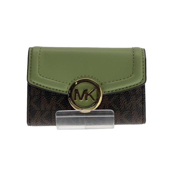 MICHAEL KORS◆キーケース/レザー/GRN/総柄/レディース/35S0GFTP5B