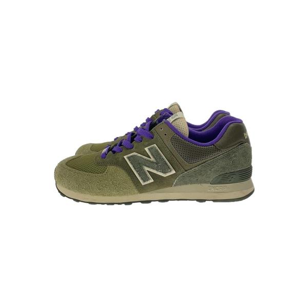 NEW BALANCE◆ML574/カーキ/29cm/KHK/スウェード