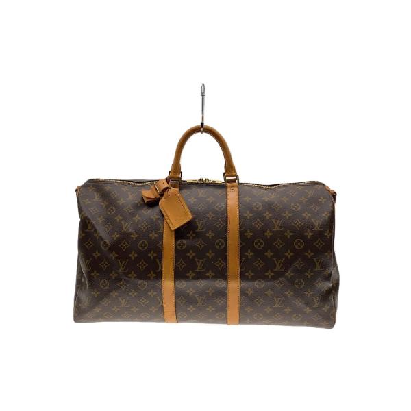LOUIS VUITTON◆キーポル・バンドリエール50_モノグラム・キャンバス_BRW/PVC/B...