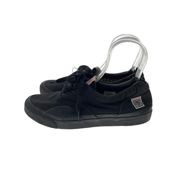 VISION STREET WEAR◆ローカットスニーカー/UK8/BLK/キャンバス