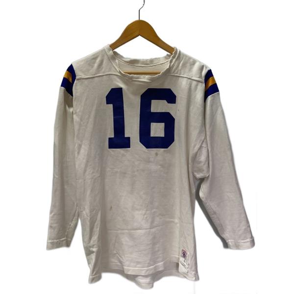 ATHLETIC SUPPLY/50〜60sフットボールTシャツ/L/--/WHT
