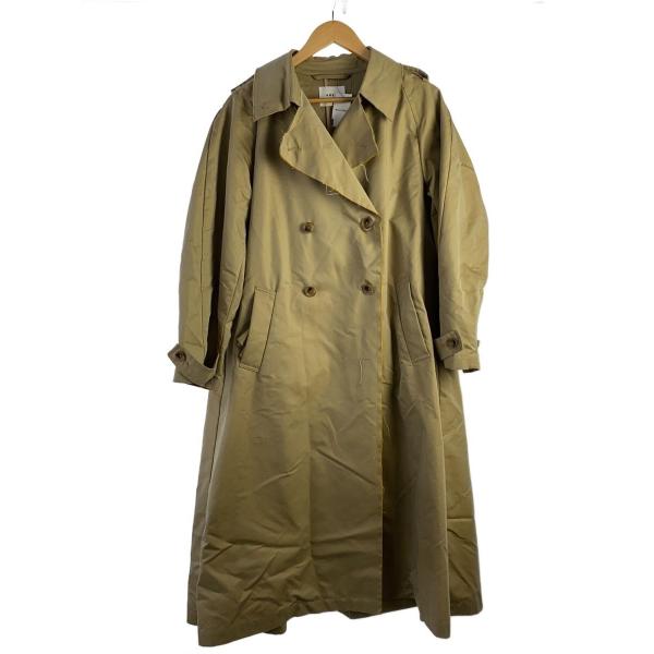 AMERI◆トレンチコート/S/コットン/BEG/無地/01310790010