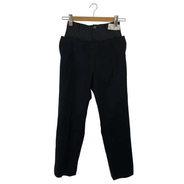 AMERI◆ボトム/S/ポリエステル/BLK/ストライプ/01220881070