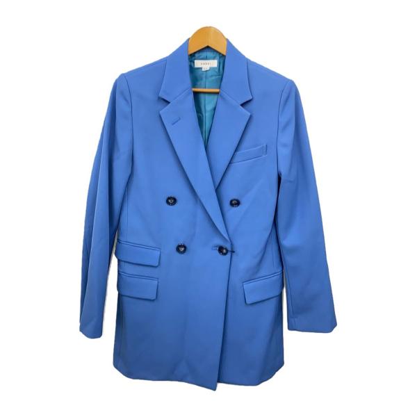 AMERI◆テーラードジャケット/S/ポリエステル/BLU/01210630180