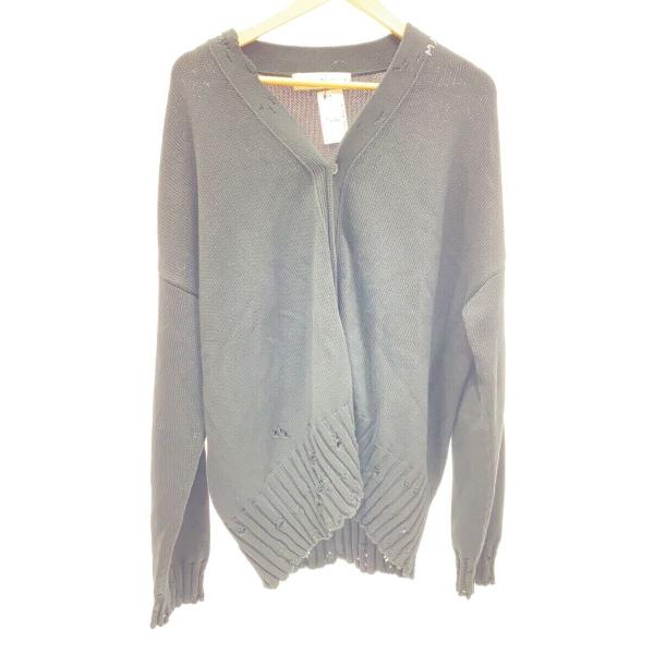 MARNI◆カーディガン(厚手)/50/コットン/BLK/無地/cdmg0136q0 ufc652/...