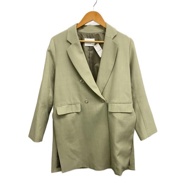AMERI◆テーラードジャケット/FREE/ポリエステル/GRN/無地/01010630050