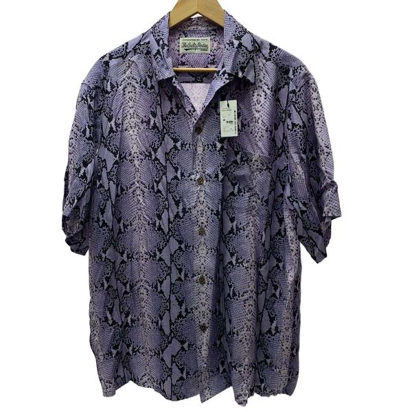 WACKO MARIA◆半袖シャツ/XL/レーヨン/PUP/アニマル/Python/オープンカラー/...