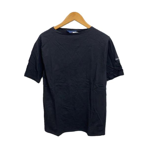 SAINT JAMES◆Tシャツ/40/コットン/BLK/無地