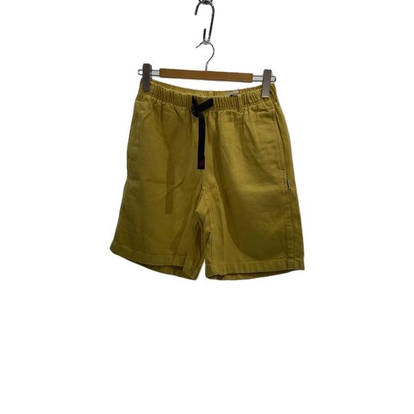 GRAMICCI◆HEMP G-SHORT/ショートパンツ/M/ヘンプ/YLW/G55M-P067
