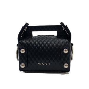 MASU◆バッグ/レザー/BLK
