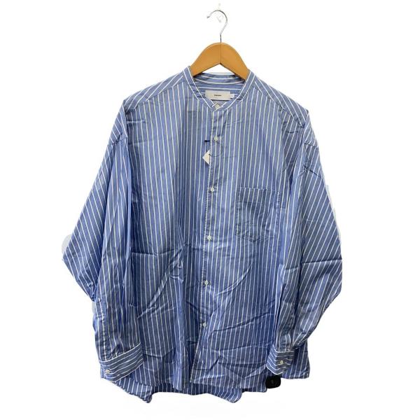 Graphpaper◆長袖シャツ/1/コットン/BLU/ストライプ/GM234-50103