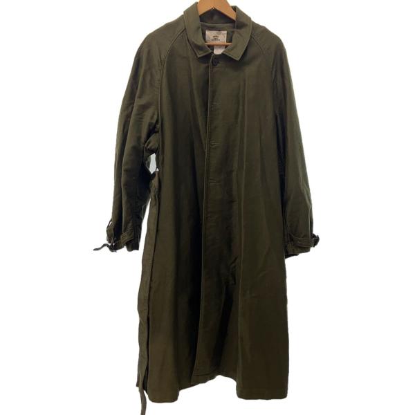 OUTIL◆MANTEAU UZES/モーターサイクルコート/3/コットン/KHK//