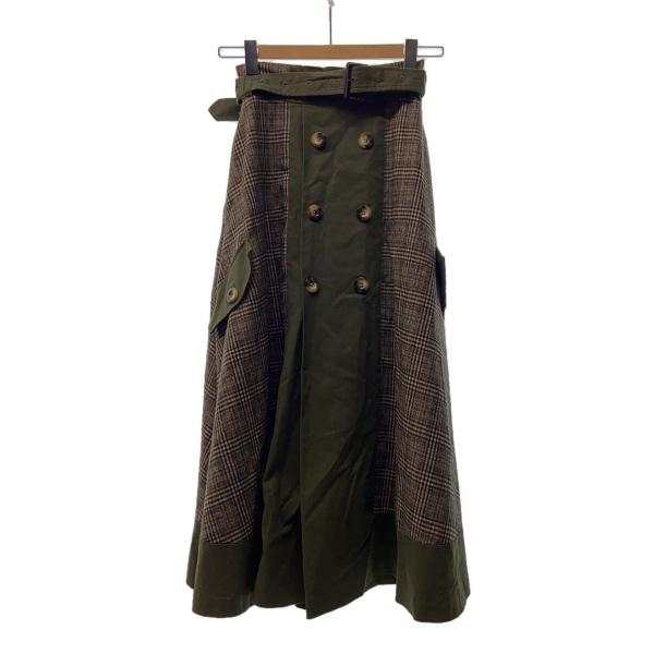 AMERI◆ロングスカート/--/ポリエステル/GRN