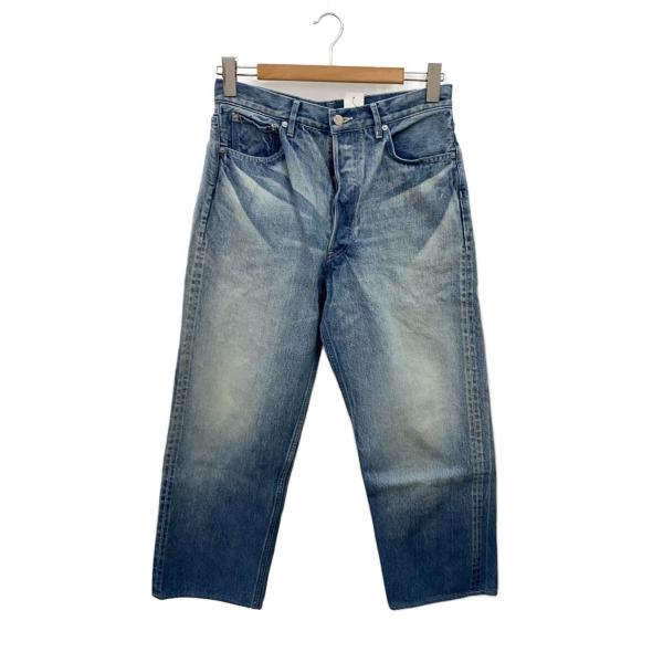 AURALEE◆SELVEDGE FADED HEAVY DENIM WIDE PANTS/30/デ...
