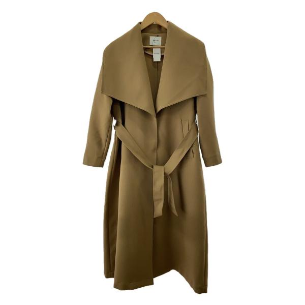 AMERI◆ビッグカラーショルダーコート/S/コットン/CML/01210760130