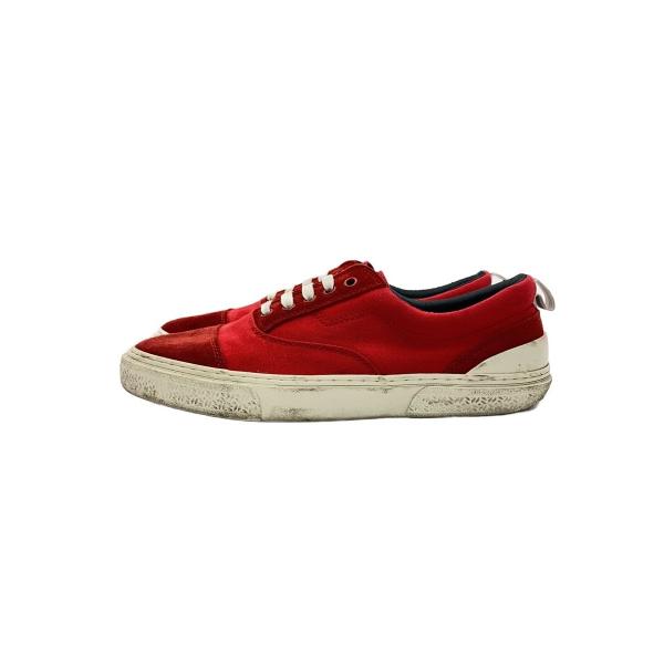 SLACK FOOTWEAR◆ローカットスニーカー/27.5cm/RED/キャンバス