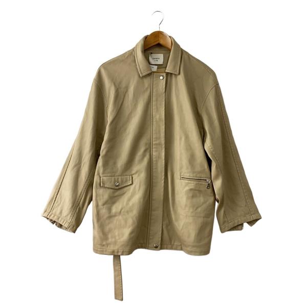 AMERI◆GENTLE FAKE LEATHER JACKET/FREE/フェイクレザー/BEG/...