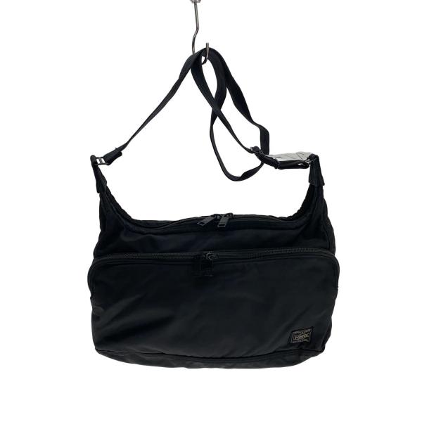 PORTER◆FLASH/ショルダーバッグ/ナイロン/BLK/無地/689-05938
