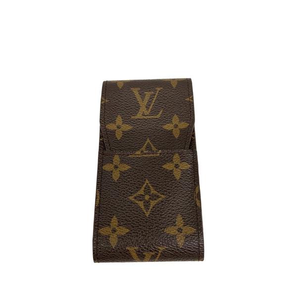 LOUIS VUITTON◆エテュイ・シガレット_モノグラム・キャンバス/PVC/BRW/メンズ//