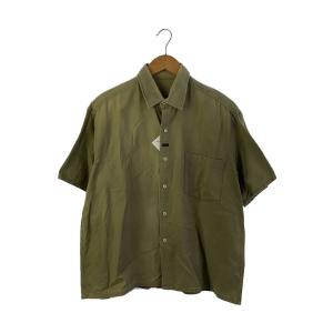 Porter Classic◆半袖シャツ/M/コットン/KHK/無地//