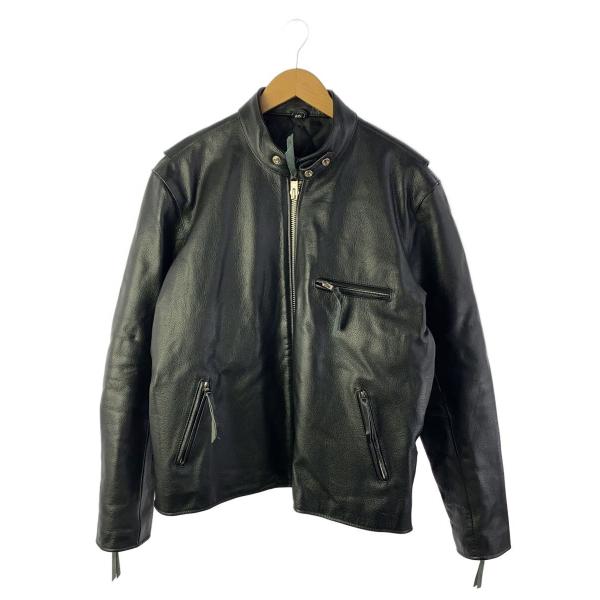 FREEDOM◆シングルライダースジャケット/50/牛革/BLK