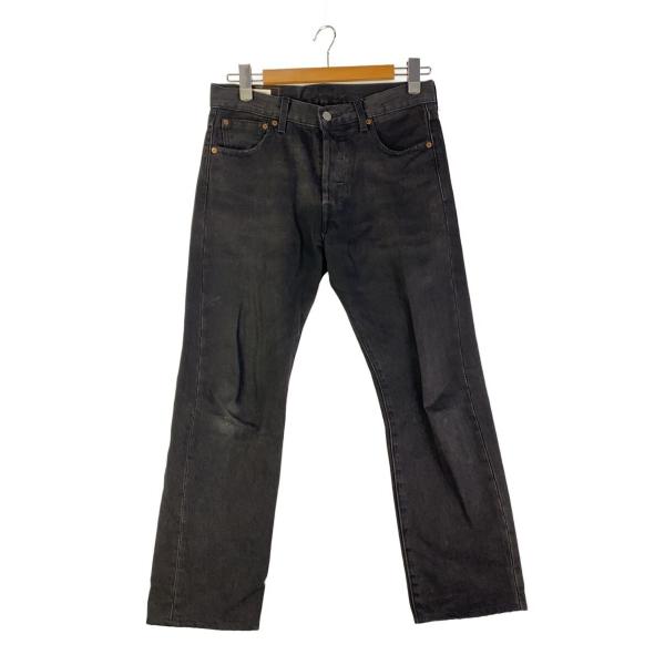 Levi’s◆ストレートパンツ/30/コットン/BLK/無地/BigE/pc9-a6738-0000