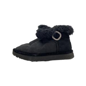 UGG australia◆KARLIE BROOCH/カーリーブローチ/ブラック/1012335/24cm/BLK/スウェード