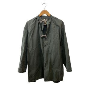 MILITARY◆40S/スイス軍/マウンテンスモック/長袖シャツKHK/無地//