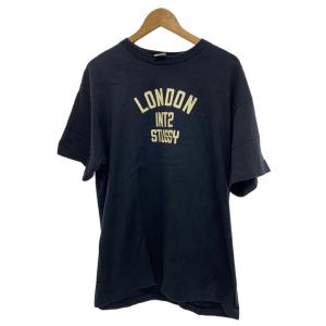 STUSSY◆Tシャツ/XL/コットン/BLK