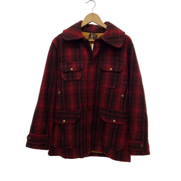 Woolrich◆ウールハンティングコート/503/40/ウール/RED