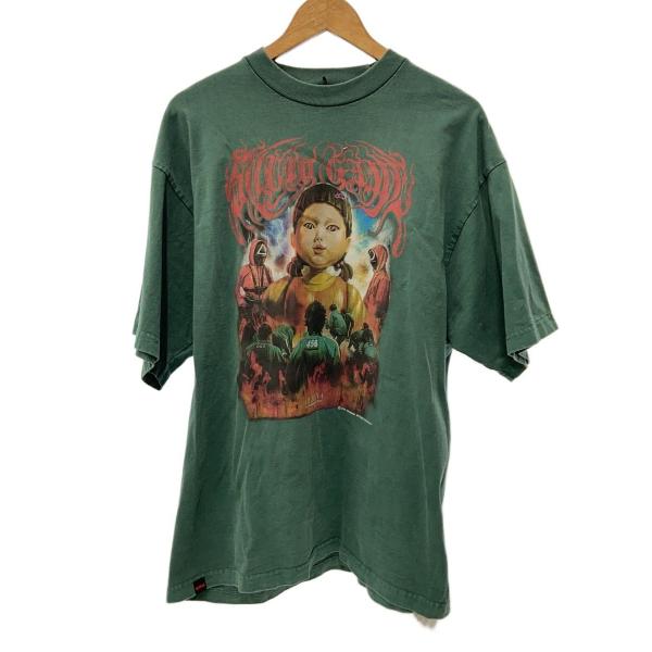 NETFLIX/Tシャツ/XL/コットン/GRN/NEM-35000-C/イカゲーム