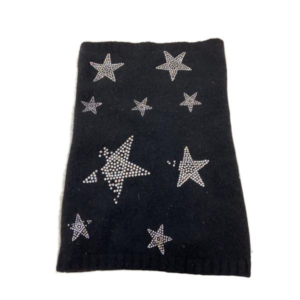 WILLIAM SHARP/マフラー/カシミア/BLK/レディース